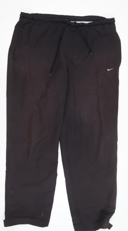 Nike Men's Black Jogger Trousers - Elastic Waist Casual