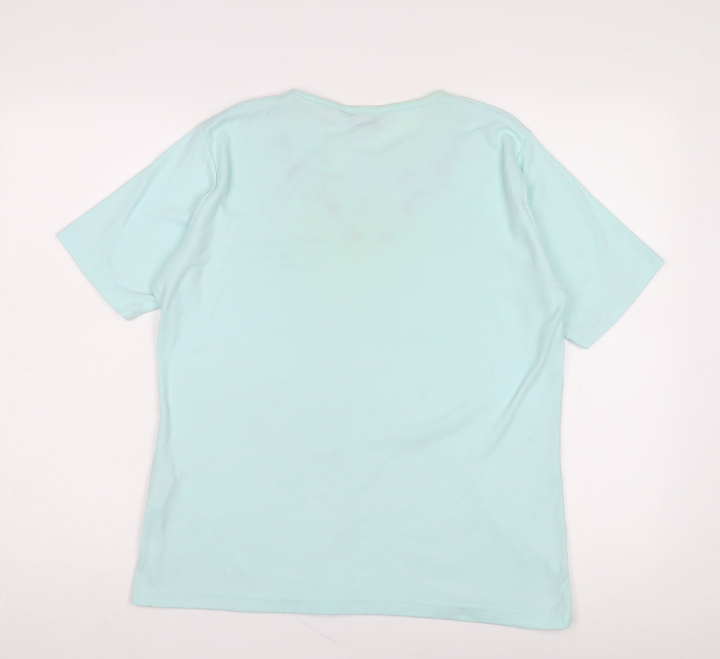 Womens UK Size 14 Honor Millburn Blue Basic T-Shirt
