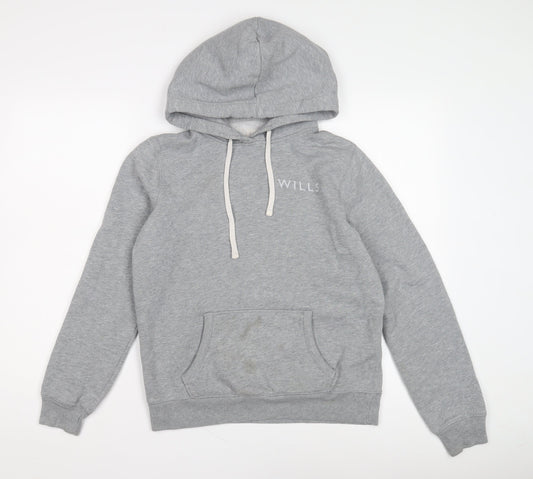 Womens UK Size 12 Jack Wills Grey Pullover Hoodie