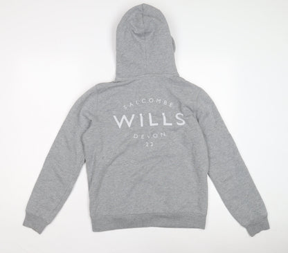 Womens UK Size 12 Jack Wills Grey Pullover Hoodie