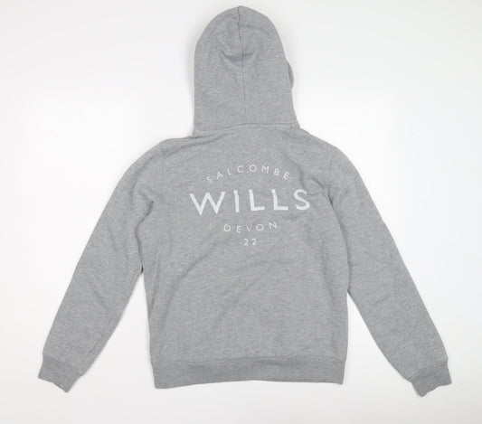 Womens UK Size 12 Jack Wills Grey Pullover Hoodie