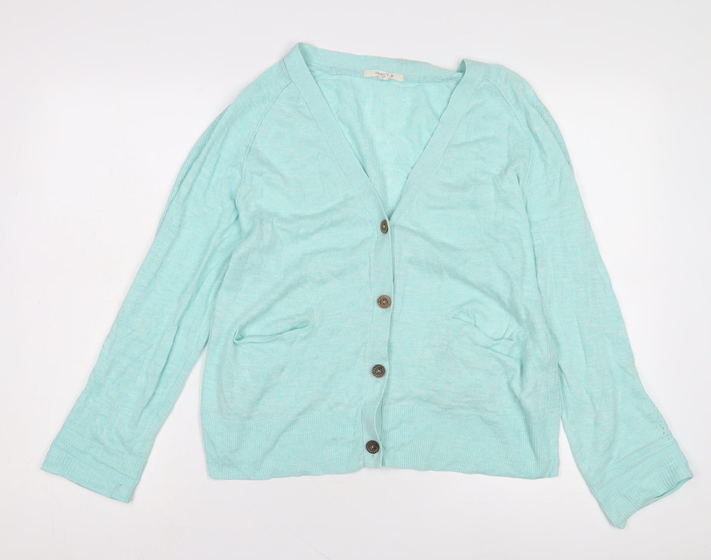 Womens UK Size 2X White Stuff Green Cardigan Jumper