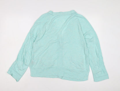 Womens UK Size 2X White Stuff Green Cardigan Jumper