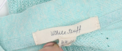 Womens UK Size 2X White Stuff Green Cardigan Jumper