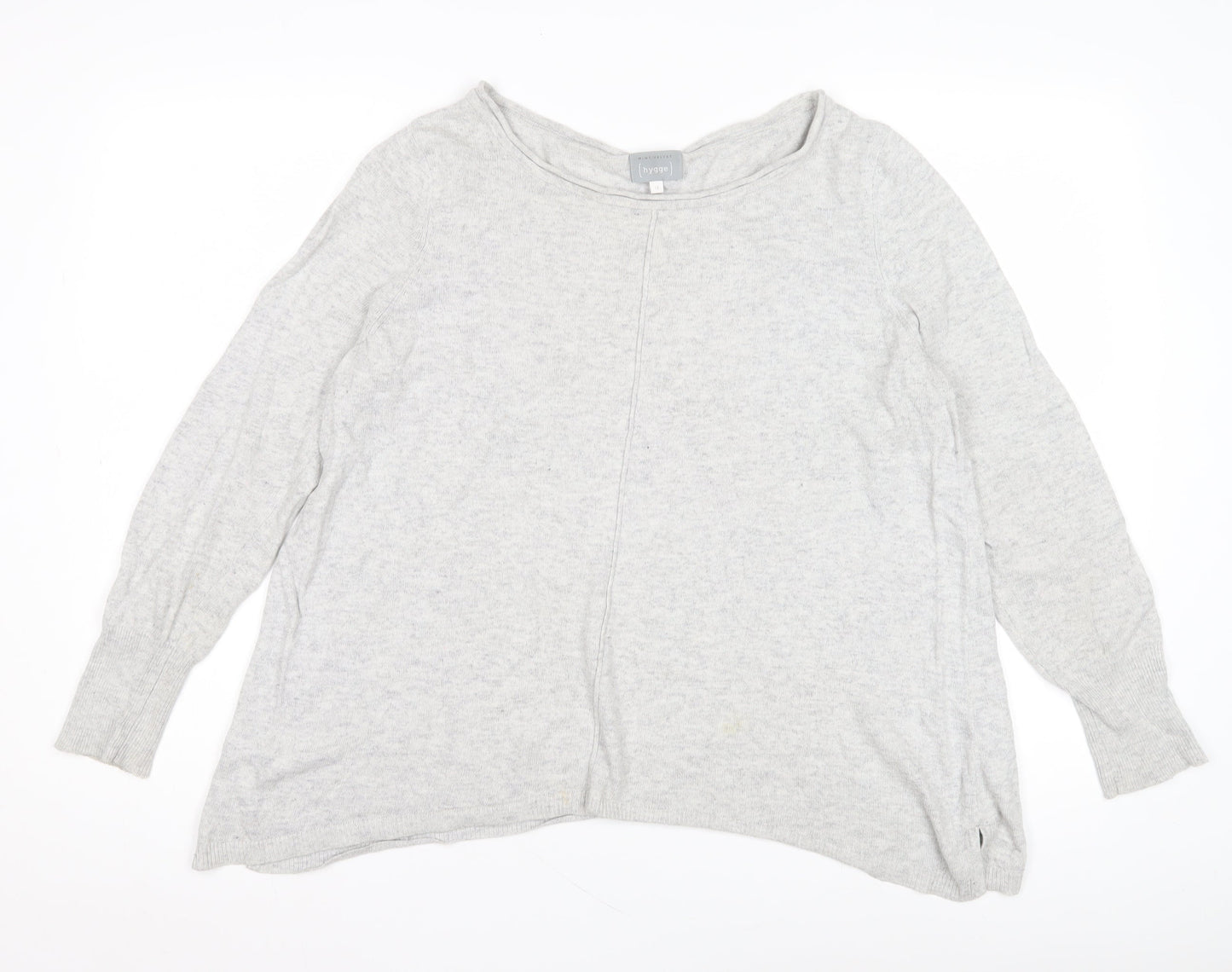 Womens UK Size 6 Mint Velvet Grey Pullover Jumper