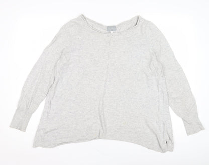 Womens UK Size 6 Mint Velvet Grey Pullover Jumper