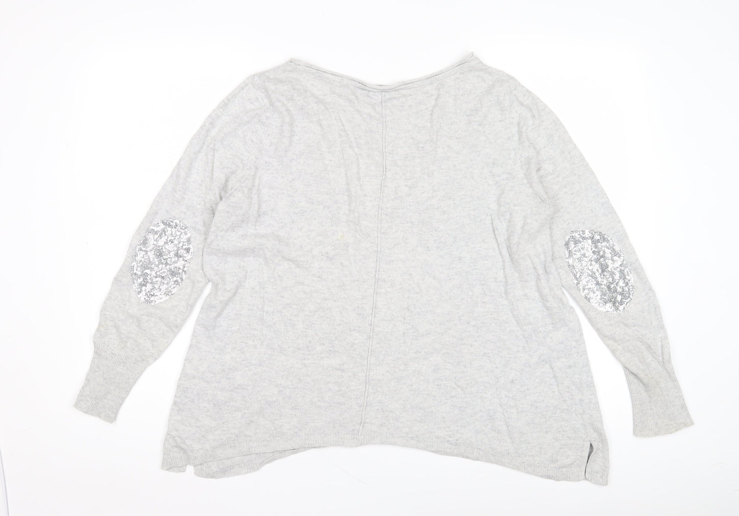 Womens UK Size 6 Mint Velvet Grey Pullover Jumper