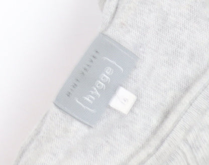 Womens UK Size 6 Mint Velvet Grey Pullover Jumper