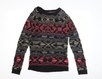 Womens UK Size 8 Warehouse Multicoloured Pullover Jumper