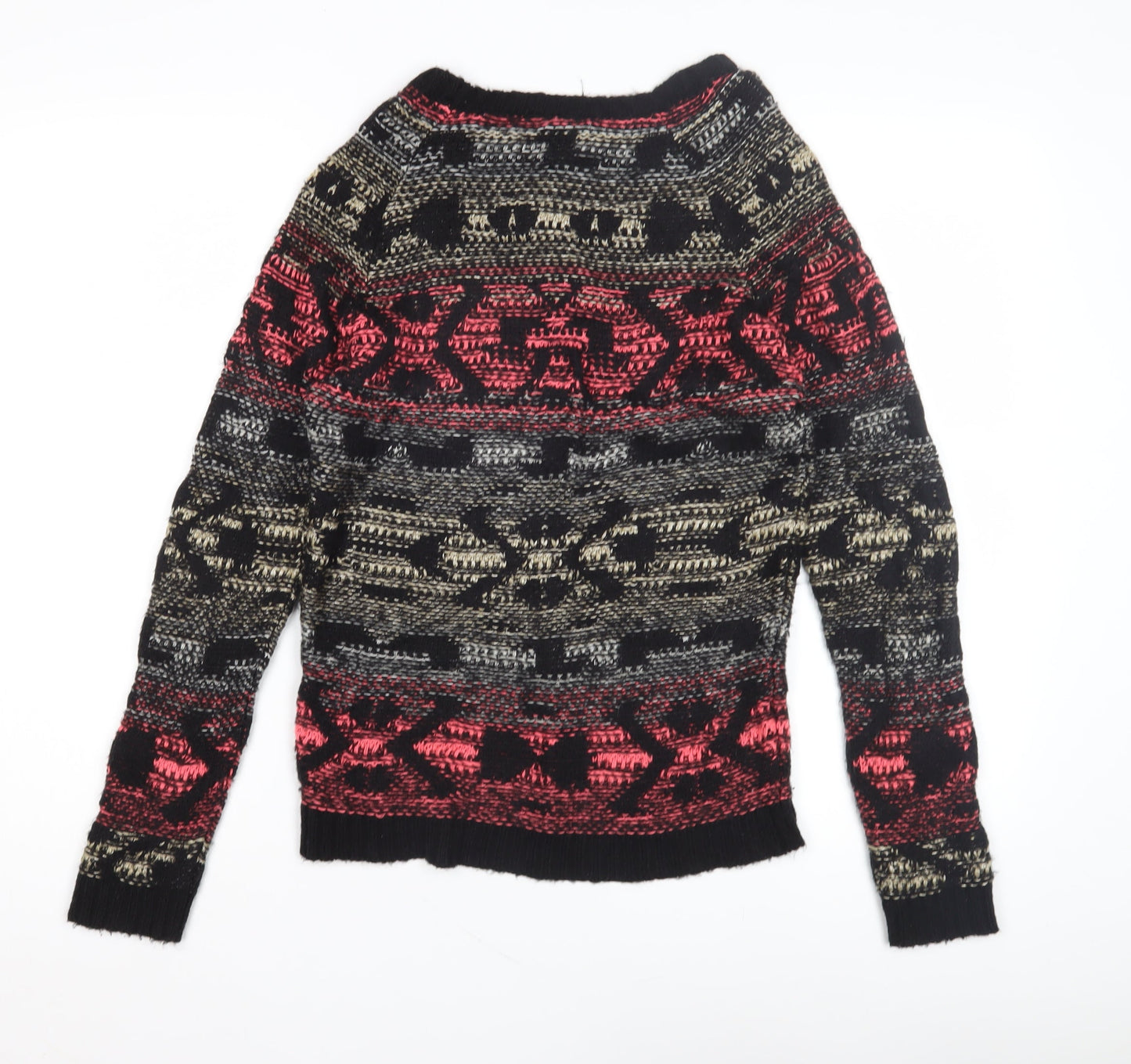 Womens UK Size 8 Warehouse Multicoloured Pullover Jumper