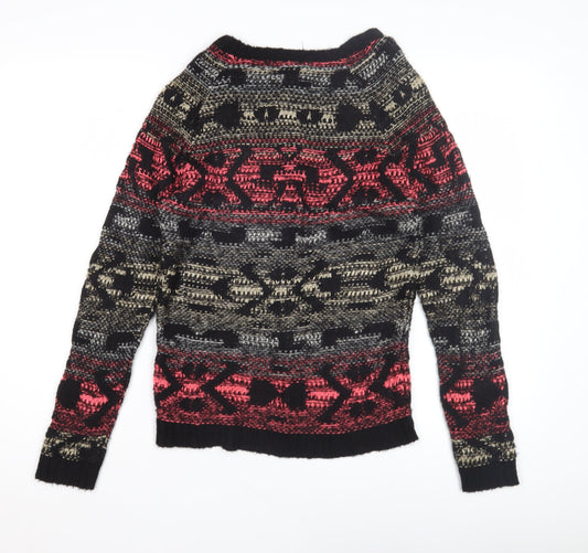 Womens UK Size 8 Warehouse Multicoloured Pullover Jumper