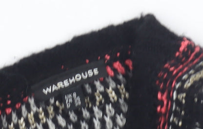 Womens UK Size 8 Warehouse Multicoloured Pullover Jumper