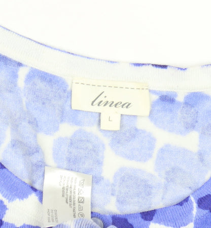 Womens UK Size L Linea Blue Cardigan Jumper