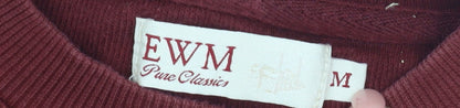 Womens UK Size M EWM Red Pullover Sweatshirt
