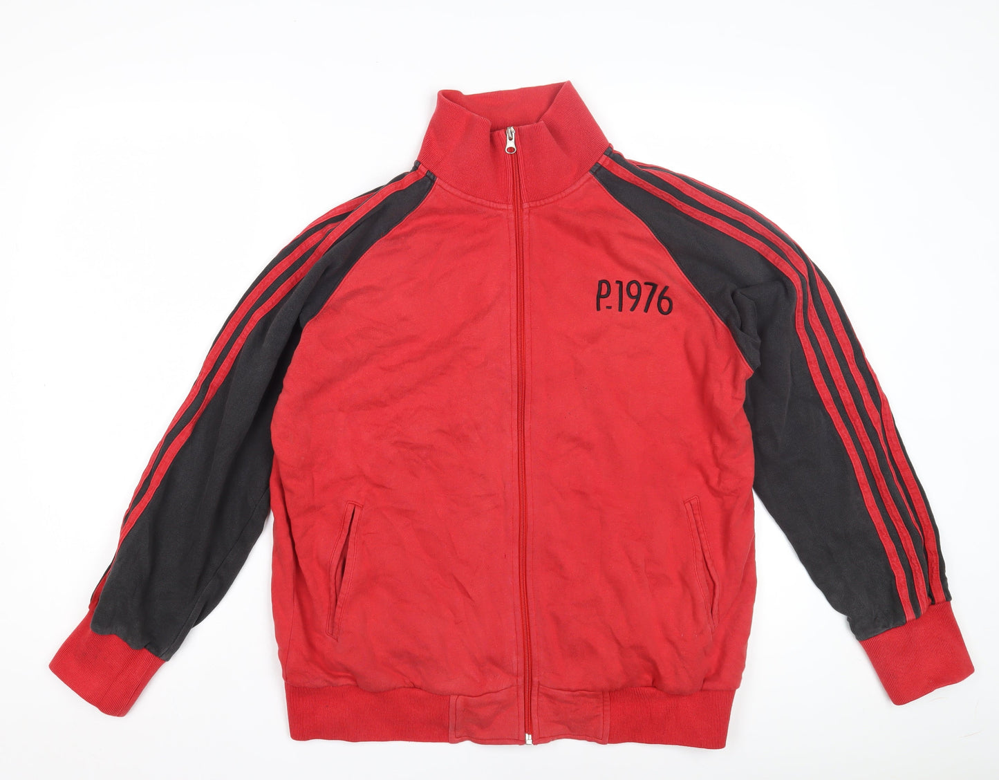 Mens UK Size M Pod Denim Red Bomber Jacket