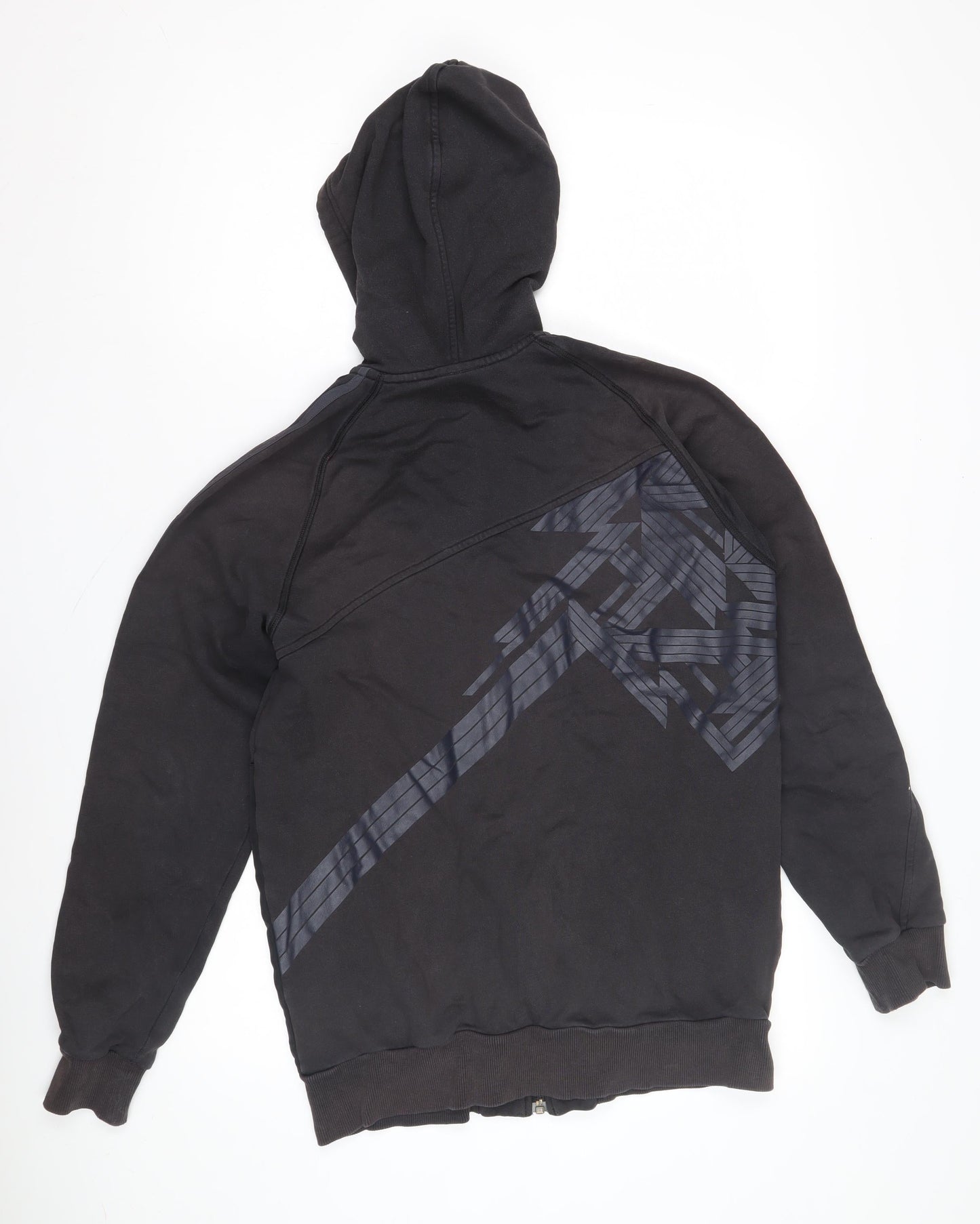 Adidas Men's Black Hoodie S Full Zip Logo