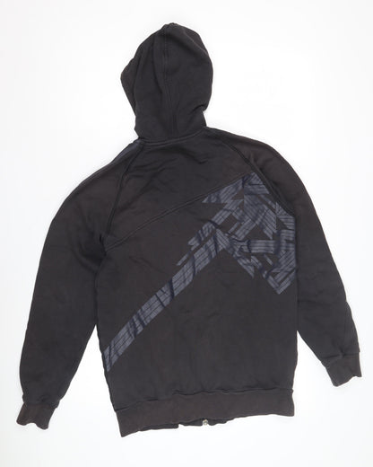 Adidas Men's Black Hoodie S Full Zip Logo