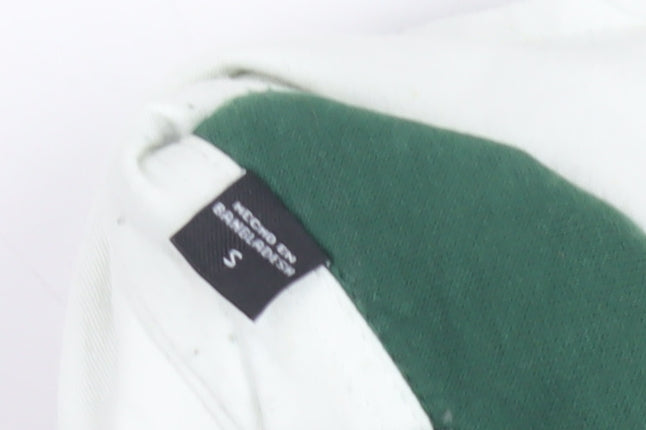 Only & Sons Green Polo Men S Embroidered Long Sleeve