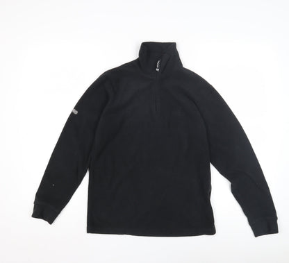 Trespass Unisex Kids Black Fleece 1/4 Zip Sweatshirt 13-14