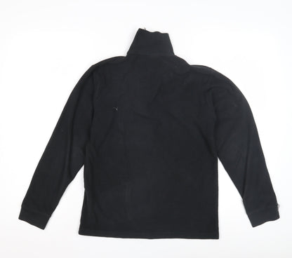 Trespass Unisex Kids Black Fleece 1/4 Zip Sweatshirt 13-14