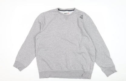 Mens UK Size M Reebok Grey Pullover Sweatshirt
