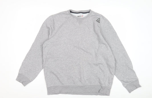 Mens UK Size M Reebok Grey Pullover Sweatshirt