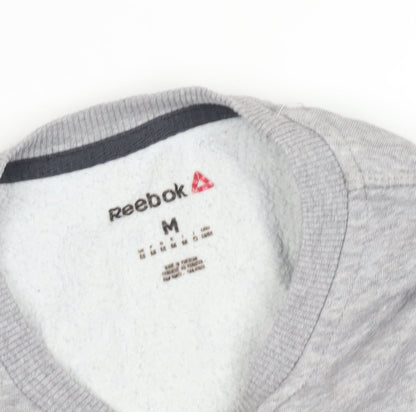 Mens UK Size M Reebok Grey Pullover Sweatshirt