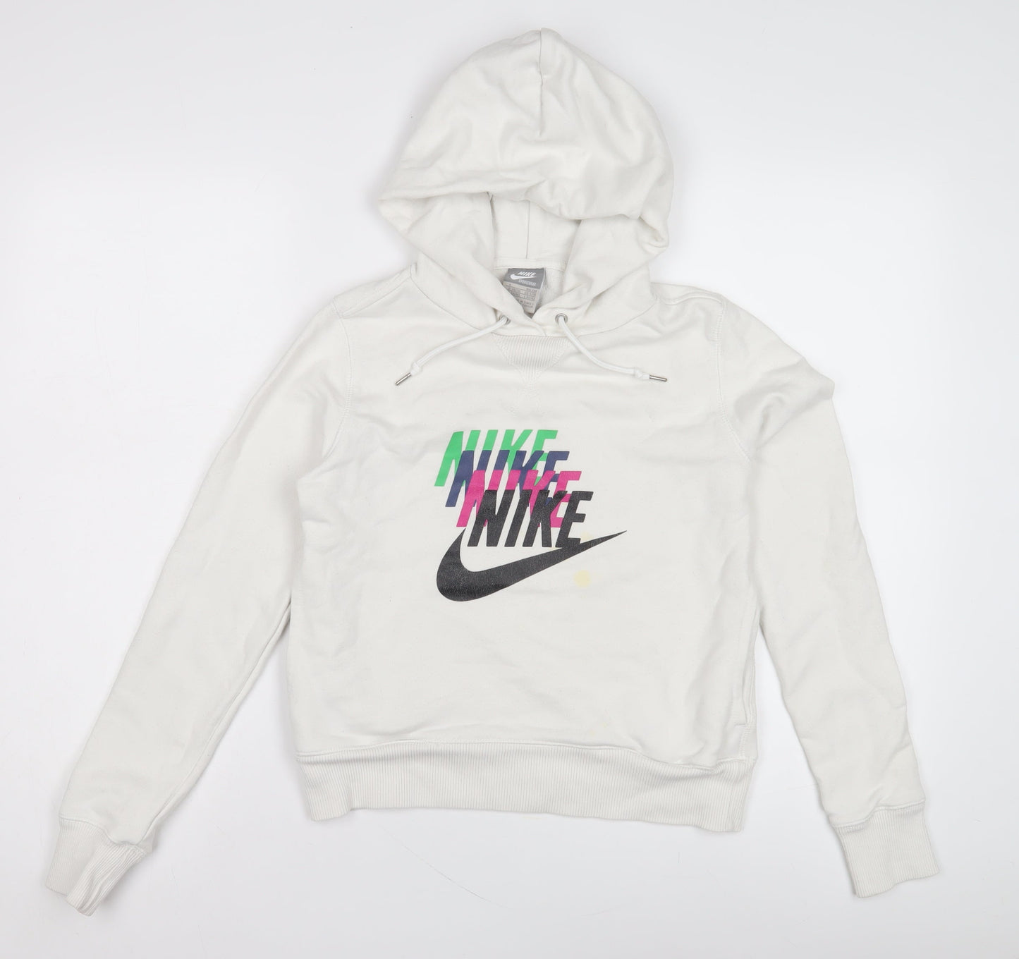 Nike Women's White Pullover Hoodie Size 8