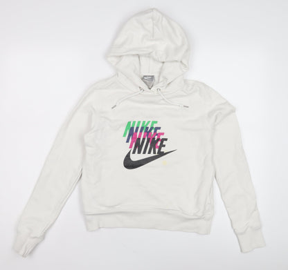 Nike Women's White Pullover Hoodie Size 8