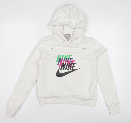 Nike Women's White Pullover Hoodie Size 8