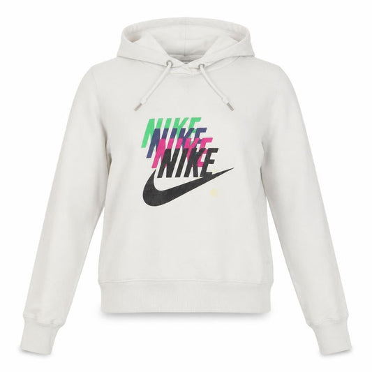 Womens UK Size 8 Nike White Pullover Hoodie
