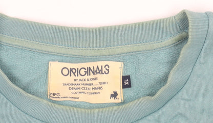 Mens UK Size XL JACK & JONES Blue Pullover Sweatshirt