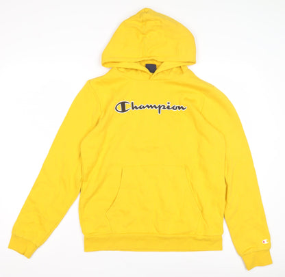Champion Boys Yellow Fleece Hoodie 2XL Pullover