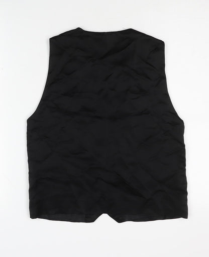 Zara Men's Black Waistcoat S Formal Suit Vest