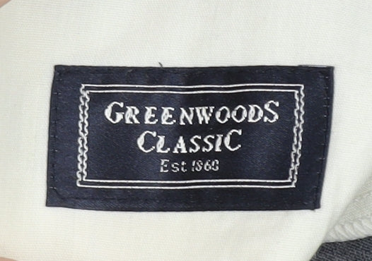 Greenwoods Classic Mens Grey Dress Pants L 35 in Waist