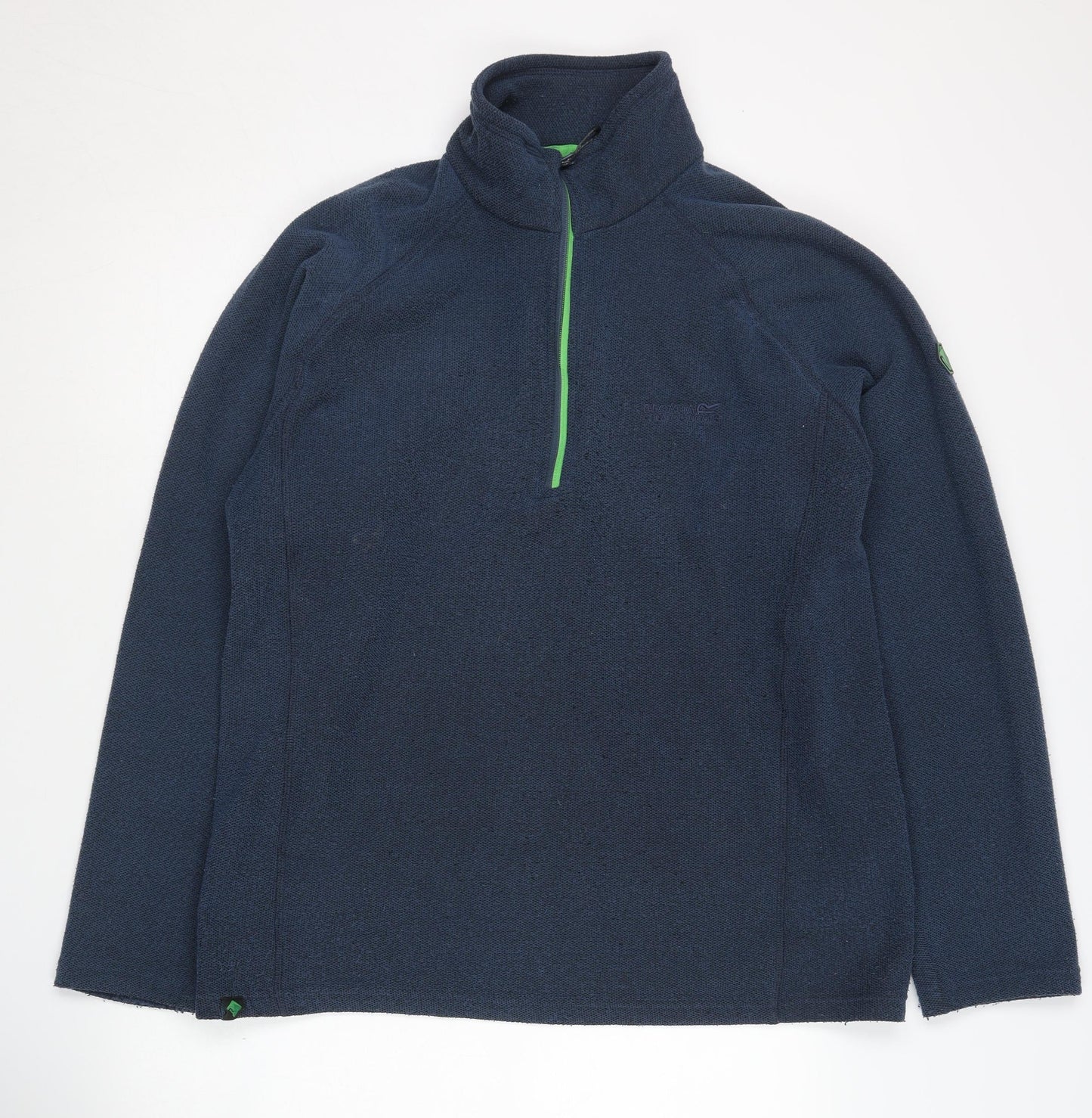 Mens UK Size L Regatta Great Outdoors Blue 1/2 Zip Sweatshirt