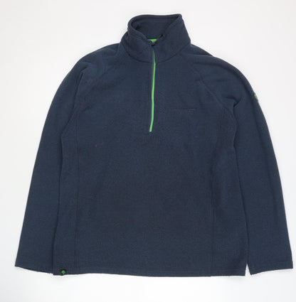 Mens UK Size L Regatta Great Outdoors Blue 1/2 Zip Sweatshirt