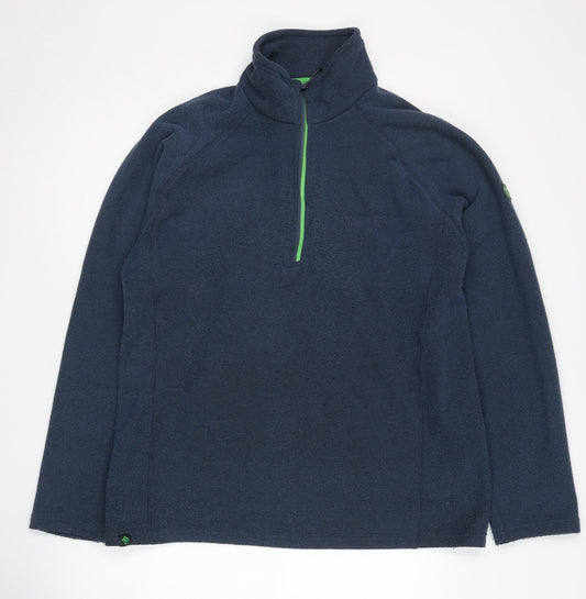 Mens UK Size L Regatta Great Outdoors Blue 1/2 Zip Sweatshirt