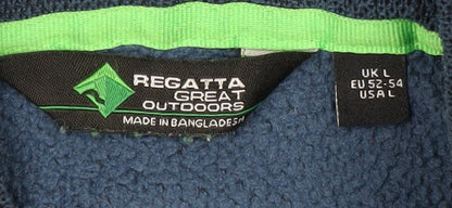 Mens UK Size L Regatta Great Outdoors Blue 1/2 Zip Sweatshirt