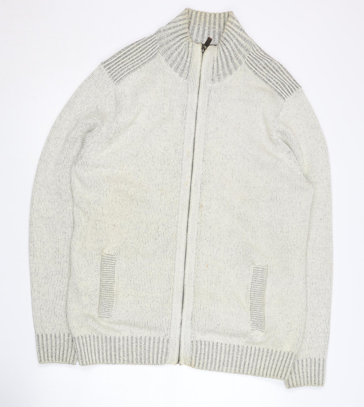 Mens UK Size L Maine New England Grey Basic Jacket