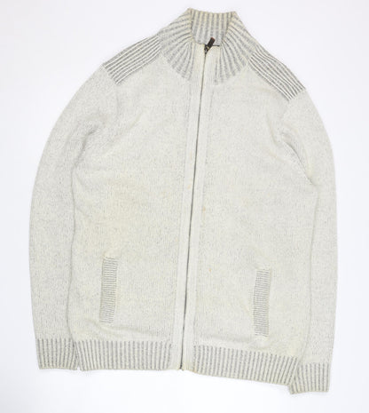 Mens UK Size L Maine New England Grey Basic Jacket