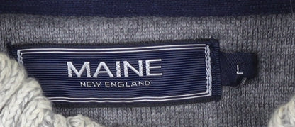 Mens UK Size L Maine New England Grey Basic Jacket