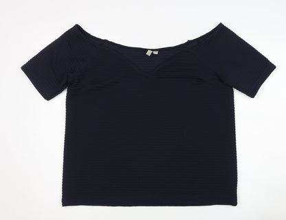 Womens UK Size 16 ASOS Blue Basic Blouse