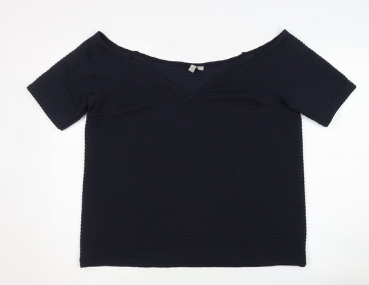 Womens UK Size 16 ASOS Blue Basic Blouse
