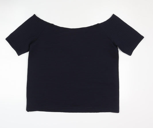 Womens UK Size 16 ASOS Blue Basic Blouse