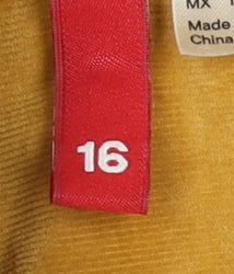 Womens UK Size 16 H&M Gold Basic Button-Up