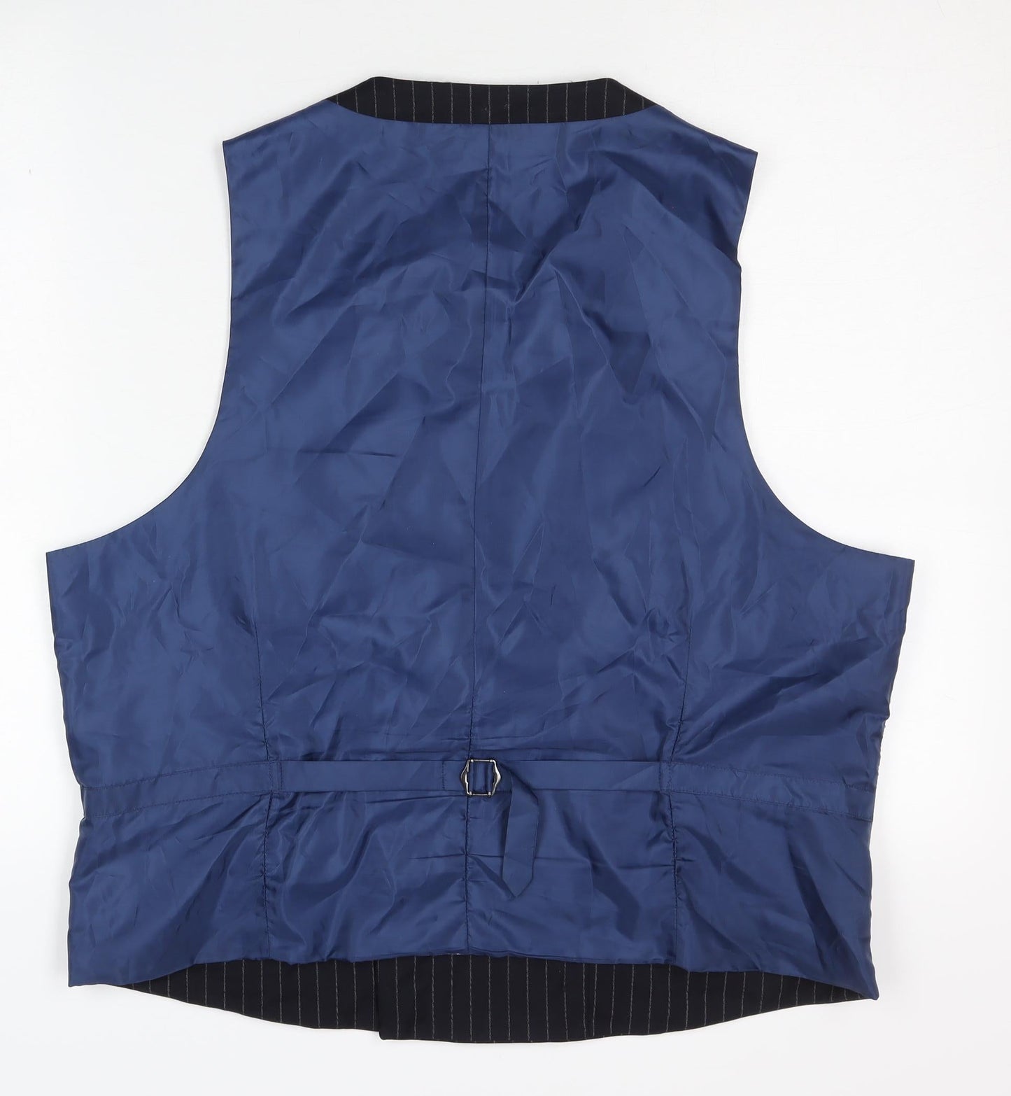 M.R.K Men's Blue Striped Waistcoat, Size 46S Formal