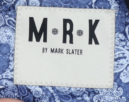 M.R.K Men's Blue Striped Waistcoat, Size 46S Formal