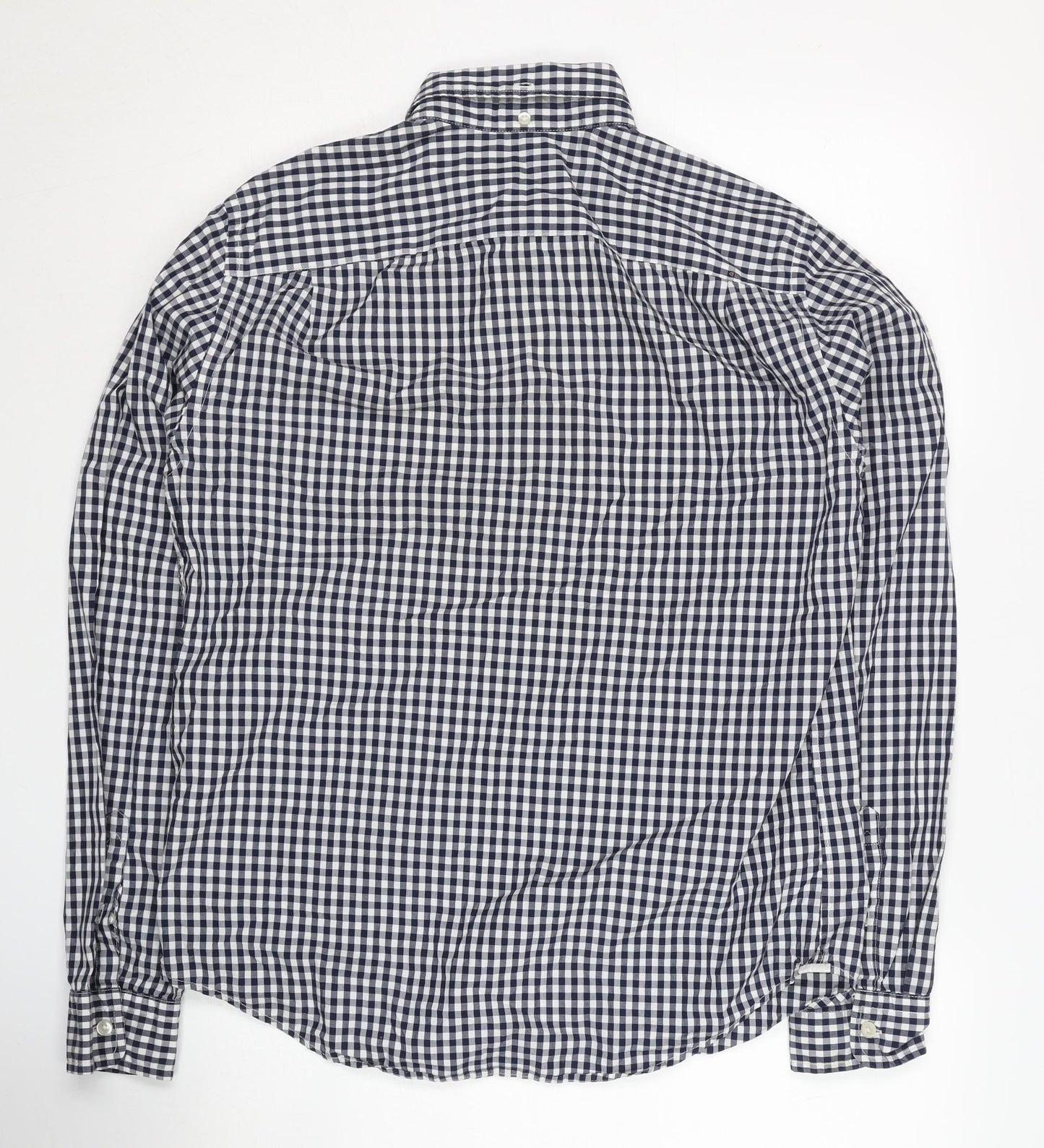 Gap Men's Black Checkered Button-Up Shirt M
