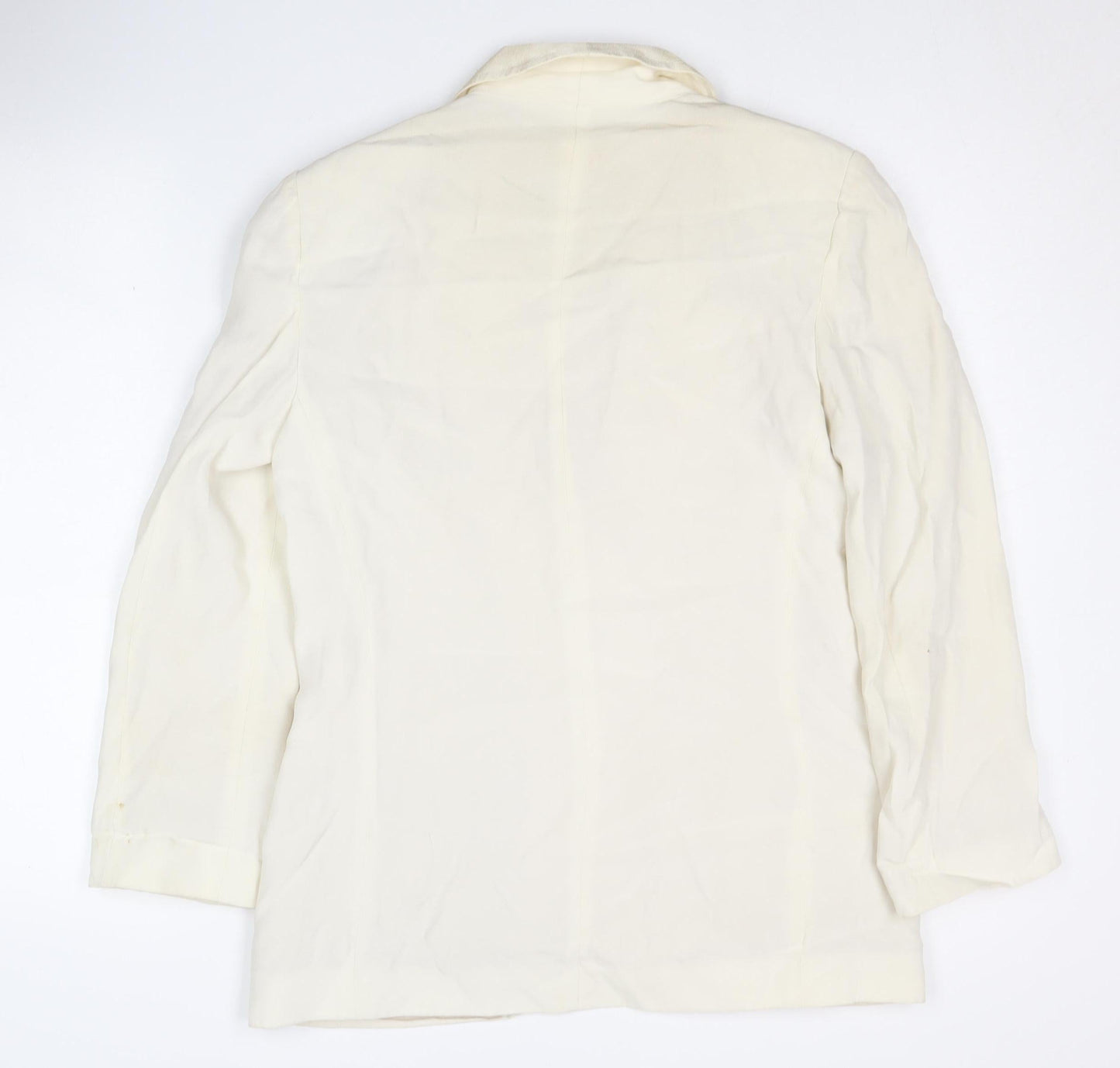 Topshop Women's Ivory Blazer Size 12 Regular Fit